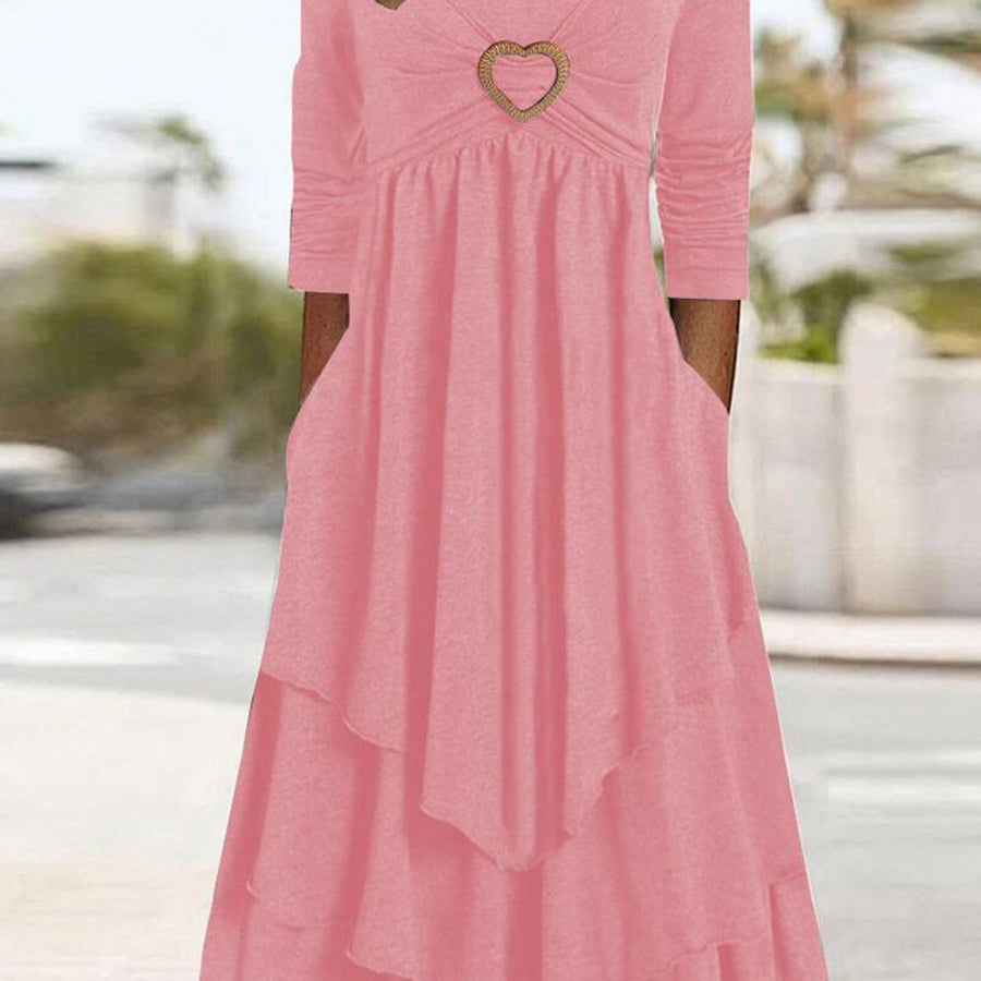 Elegant Romance Tiered Maxi Dress