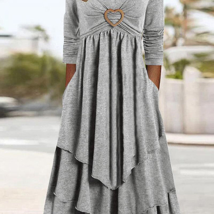 Elegant Romance Tiered Maxi Dress