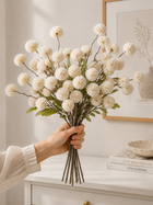 White Dandelion Faux Floral Arrangement