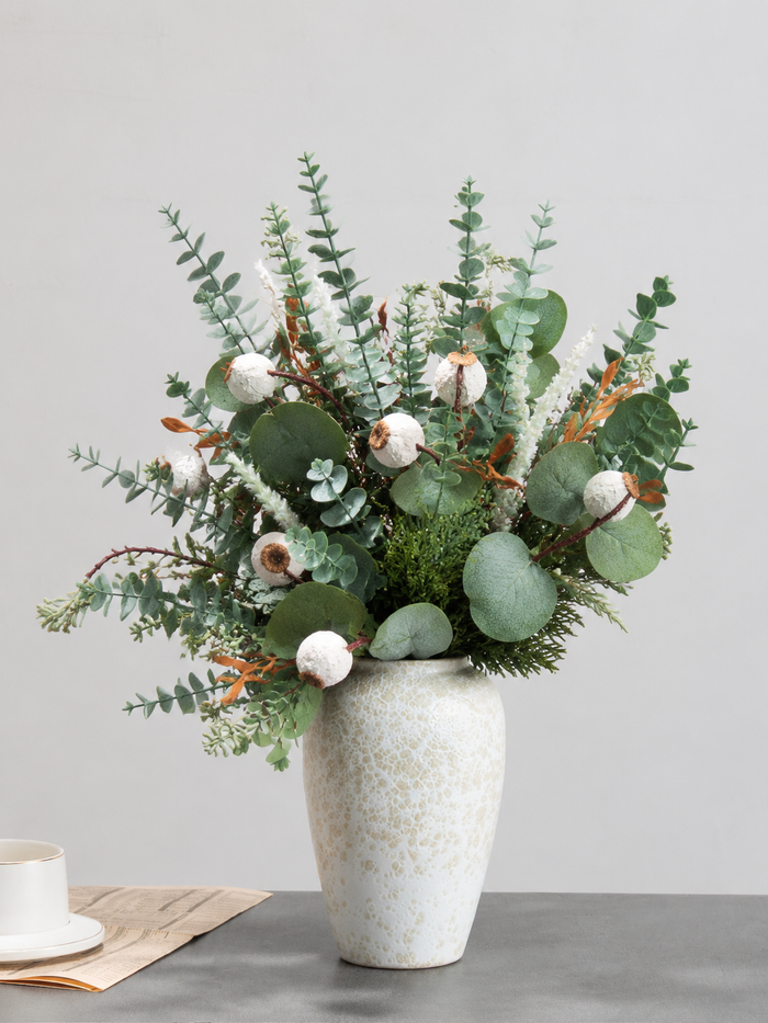 Eucalyptus Berry Faux Greenery Arrangement