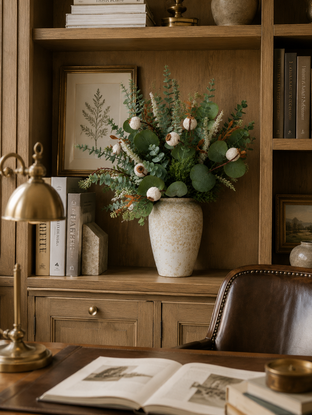 Eucalyptus Berry Faux Greenery Arrangement