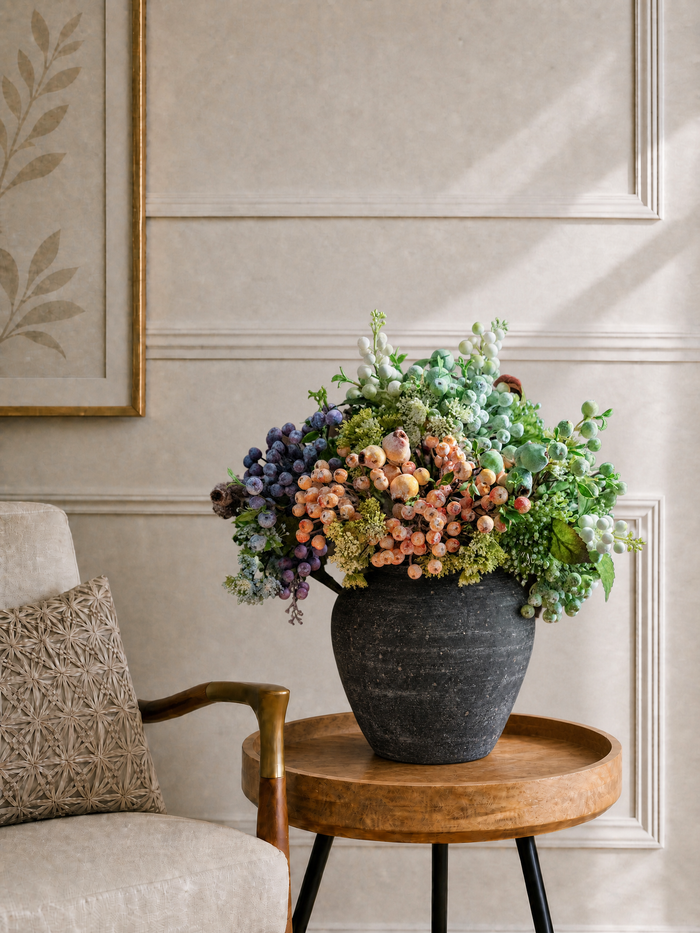 Autumn Berry Faux Botanical Arrangement