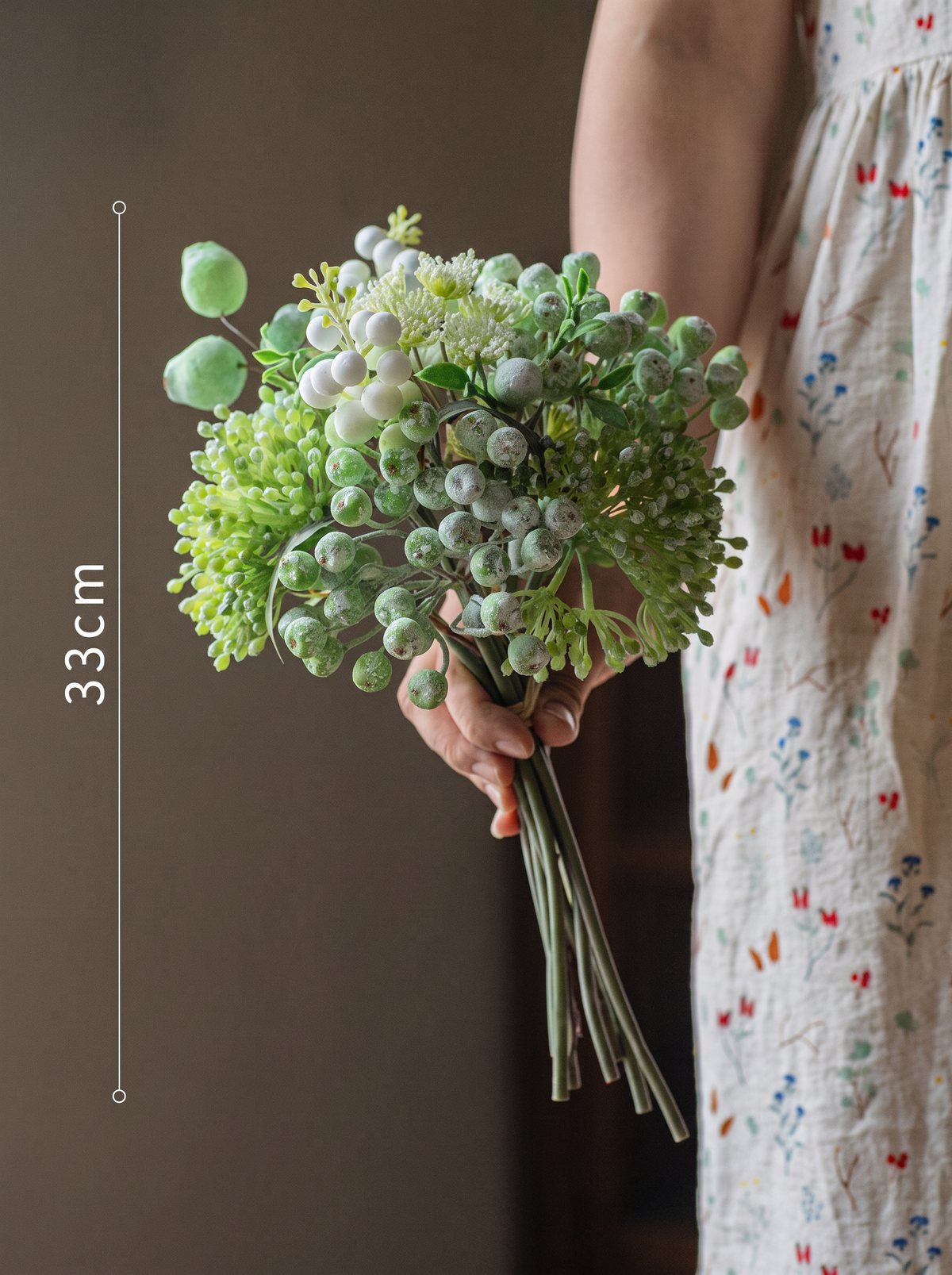 Autumn Berry Faux Botanical Arrangement details