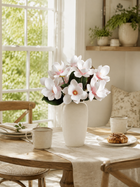 Blush Pink Magnolia Faux Floral Arrangement