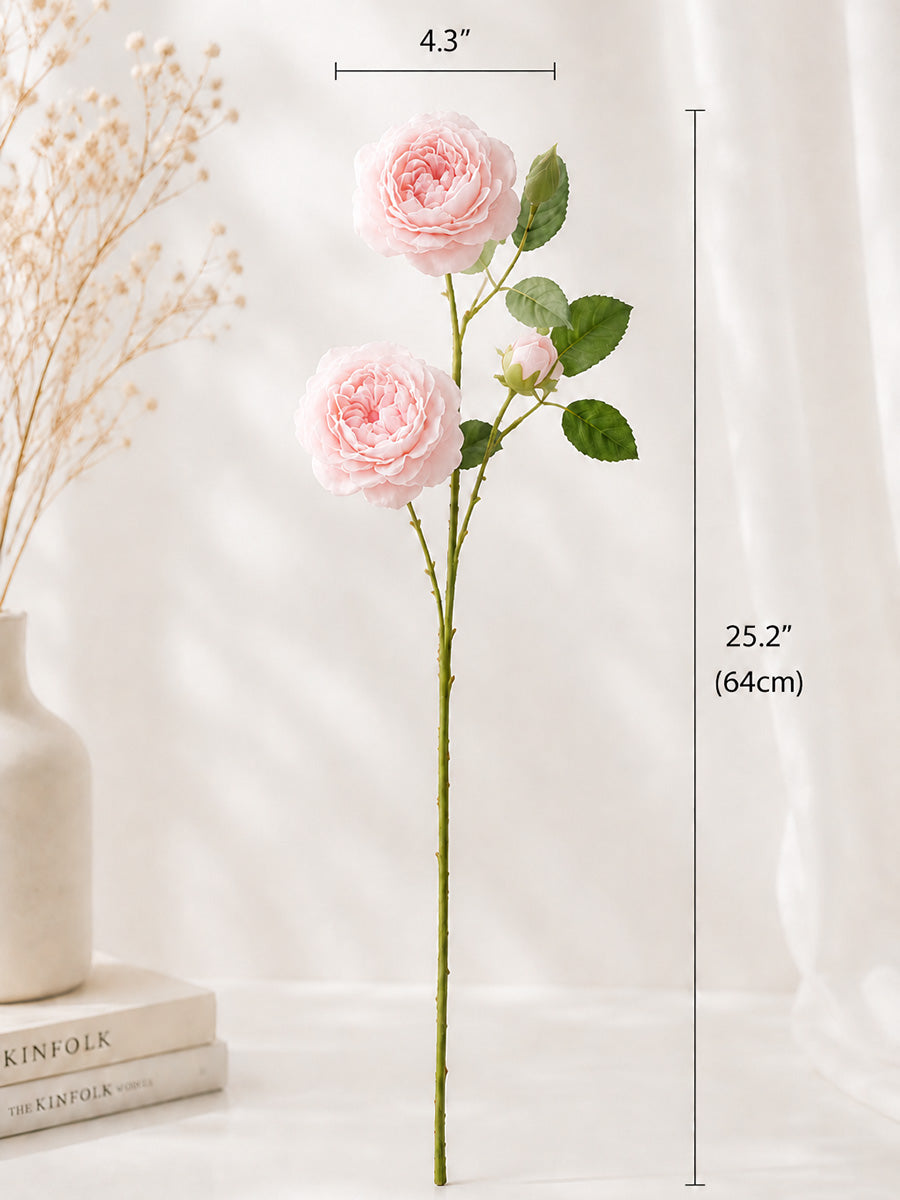 Blush Pink Ranunculus Faux Floral Arrangement details