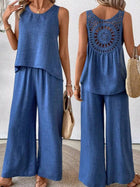 Chic Embroidered Two-Piece Set