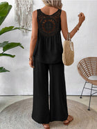 Chic Embroidered Two-Piece Set