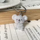 Cute Flocked Koala Keychain