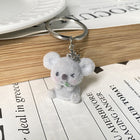 Cute Flocked Koala Keychain