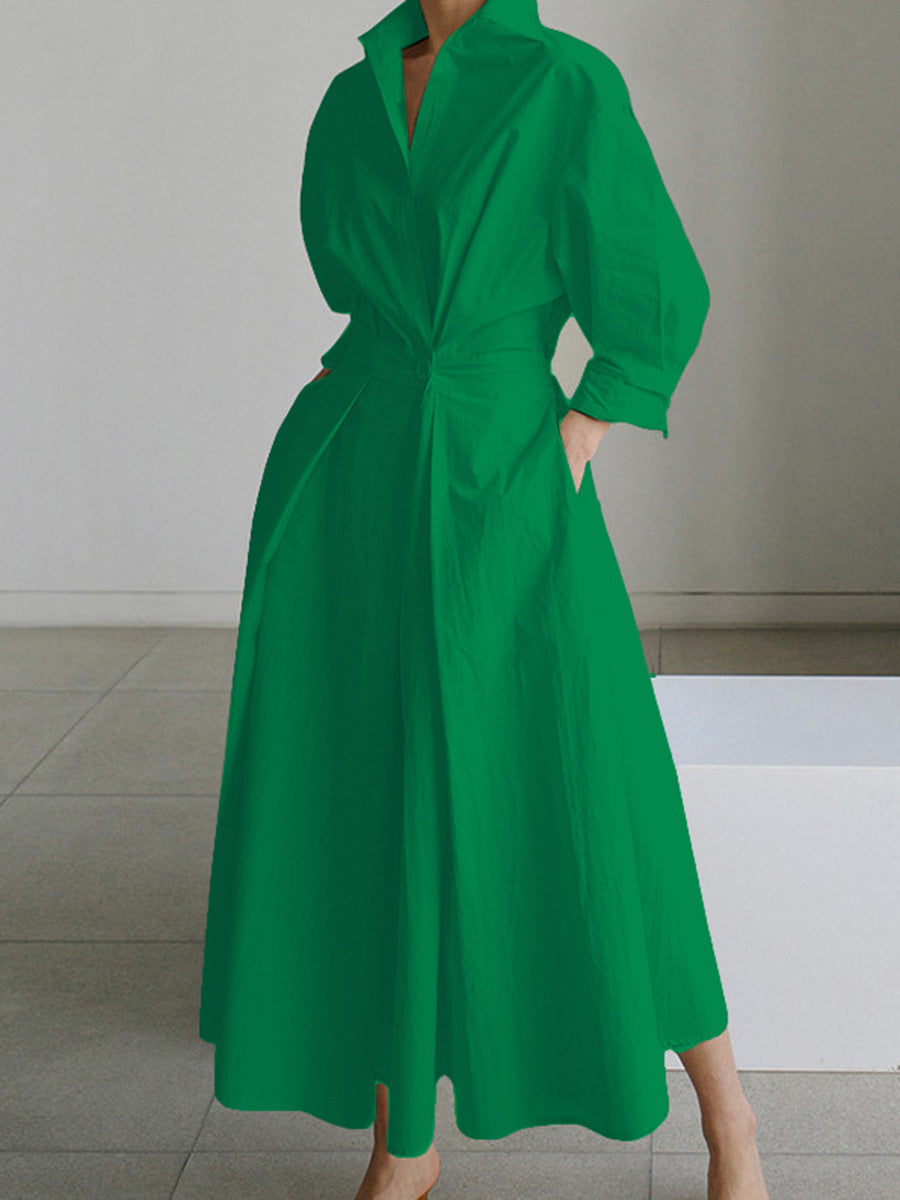 Effortless Elegance V-Neck Essential Dress
