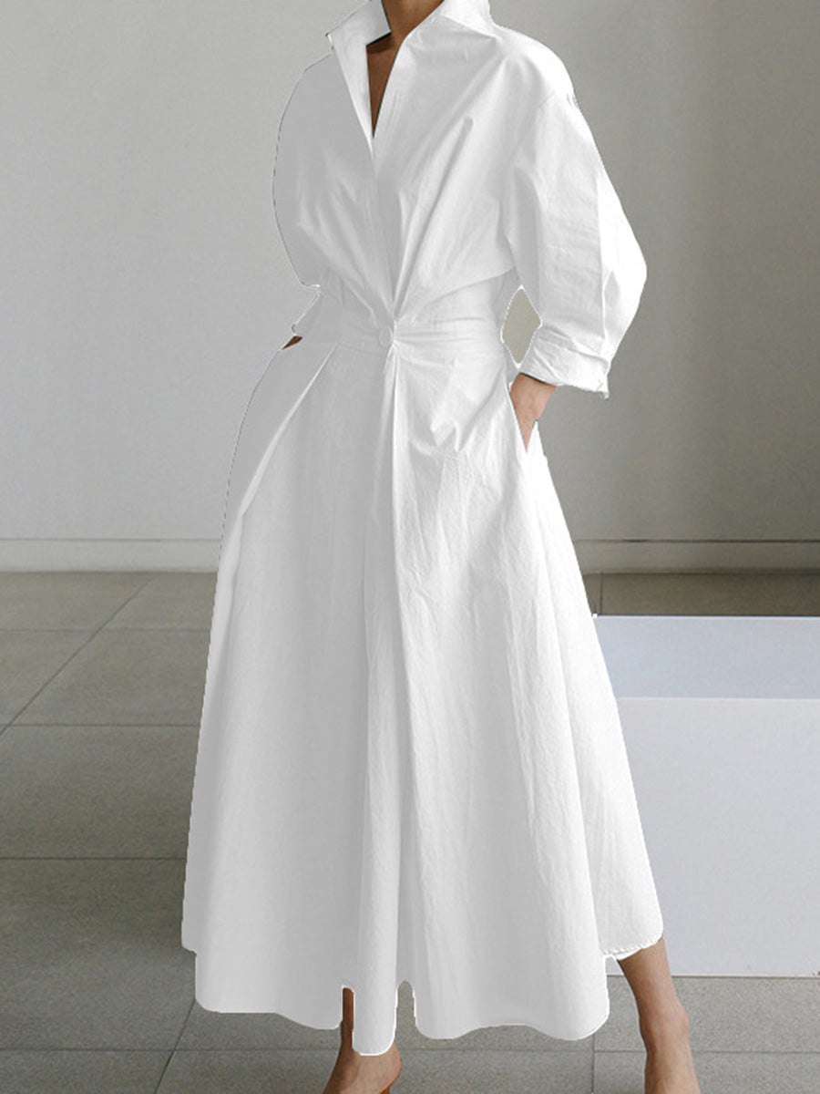 Effortless Elegance V-Neck Essential Dress