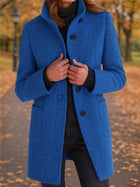 Elegant High-Collar Coat