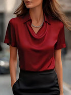 Elegant Minimalist Short Sleeve Top