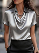 Elegant Minimalist Short Sleeve Top