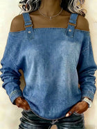 Elegant Off-Shoulder Long Sleeve Top