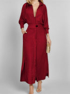 Elegant Tie Waist Maxi Dress