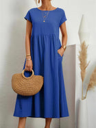 Everyday Elegant Short Sleeve Maxi Dress