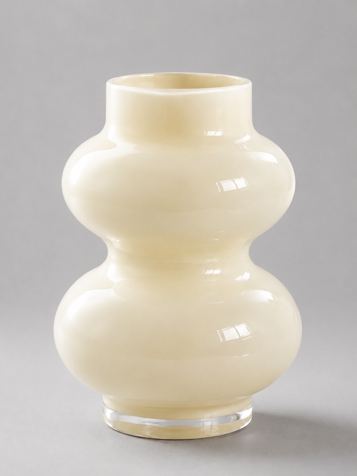 French Gourd Shaped Glass Vase