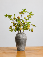 Frosted Fig Branch Faux Greenery Arrangement