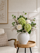 Garden Hydrangea & Rose Faux Floral Arrangement