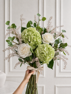 Garden Hydrangea & Rose Faux Floral Arrangement