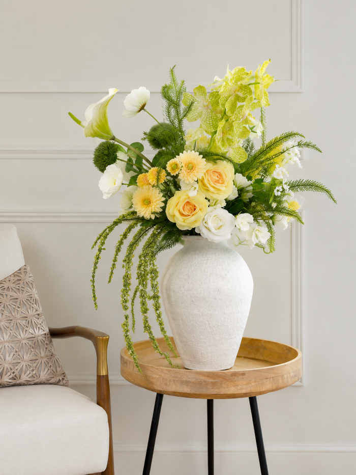 Garden Style Faux Floral Arrangement