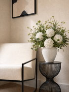 Garden White Hydrangea & Greenery Faux Floral Arrangement