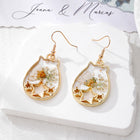 Halloween Ghost & Pumpkin Flower Earrings