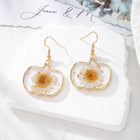 Halloween Ghost & Pumpkin Flower Earrings
