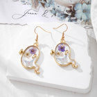Halloween Ghost & Pumpkin Flower Earrings