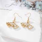 Halloween Ghost & Pumpkin Flower Earrings