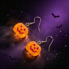 Halloween Glow-in-the-Dark Pumpkin Earrings