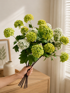 Ivory & Green Hydrangea Faux Floral Arrangement