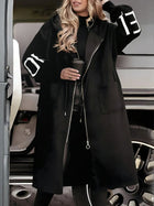 Knit-Sleeve Hooded Jacket
