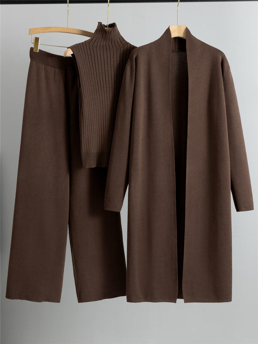 Luxury Three-Piece Knitwear Set