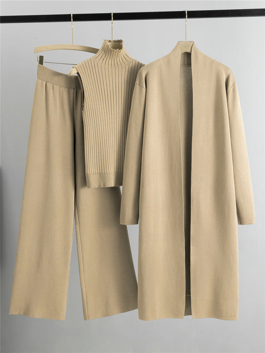 Luxury Three-Piece Knitwear Set