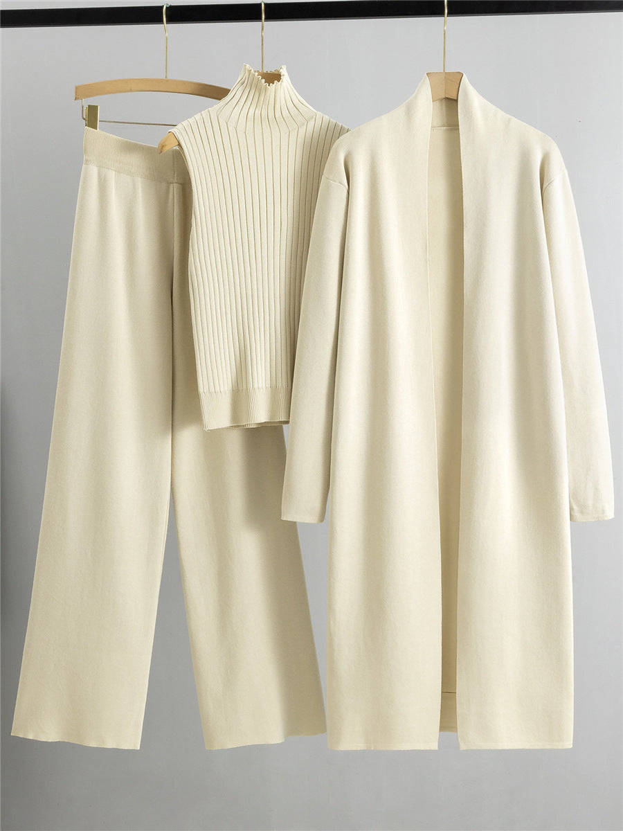 Luxury Three-Piece Knitwear Set