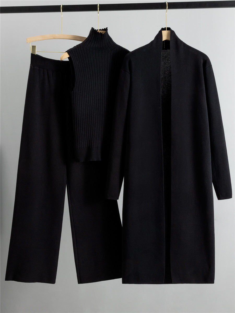 Luxury Three-Piece Knitwear Set