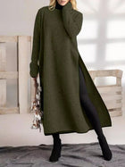 Minimalist Knit-Edge Casual Dress