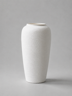 Minimalist White & Black Ceramic Vase