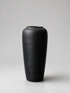 Minimalist White & Black Ceramic Vase