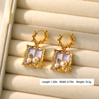 Monet-Inspired Floral Freshwater Baroque Pearl Earrings