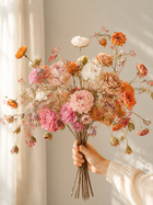 Monet Inspired Garden Rose Faux Floral Arrangement