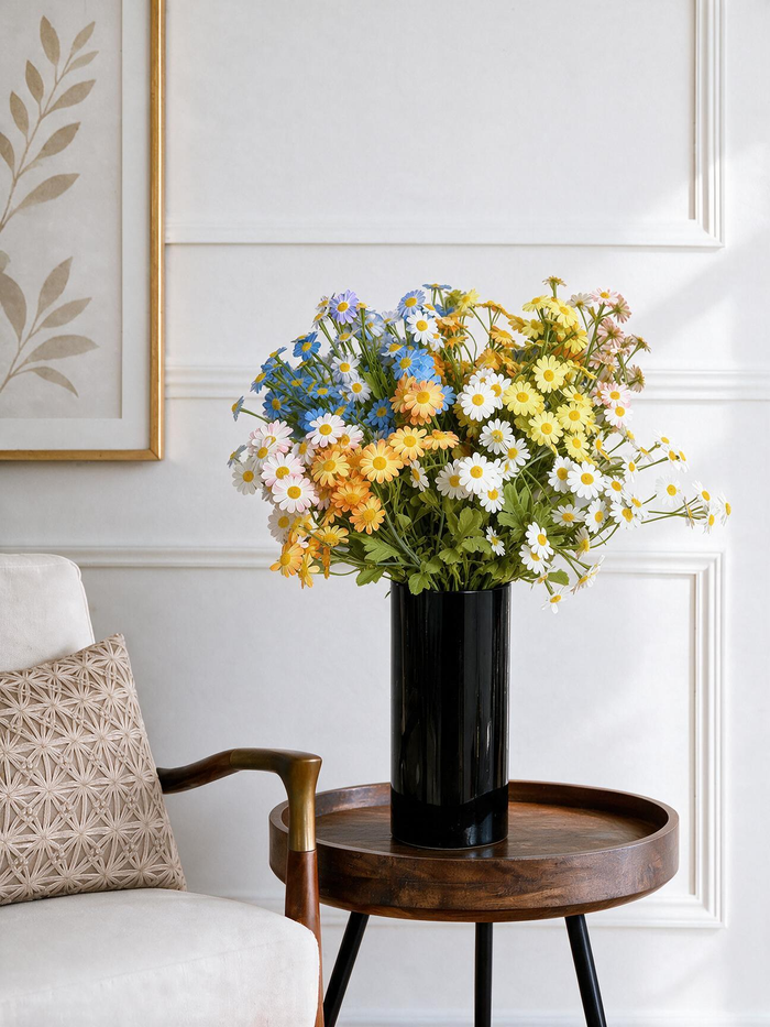 Multicolor Daisy Faux Floral Arrangement