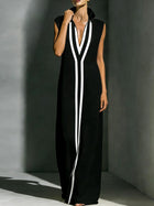 Must-Have Color Block Maxi Dress