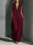 Must-Have Color Block Maxi Dress