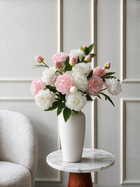 Pink & White Peony Faux Floral Arrangement