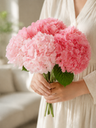 Premium Pink Hydrangea Real Touch Flower