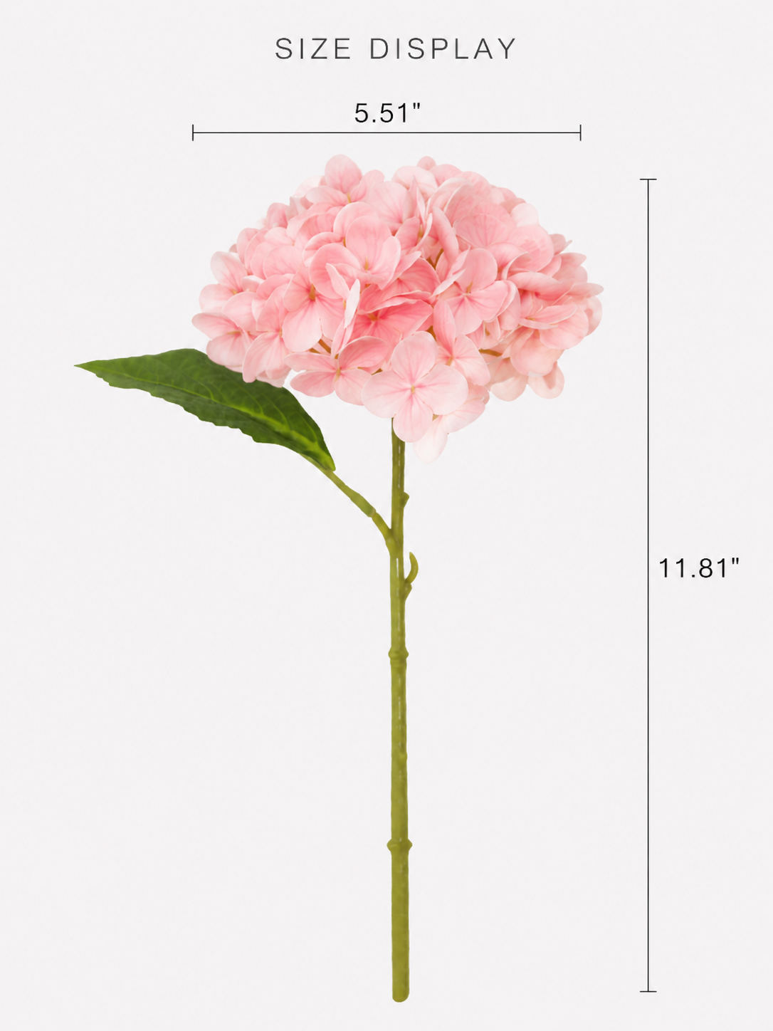 Blush Pink Hydrangea Faux Floral Arrangement details
