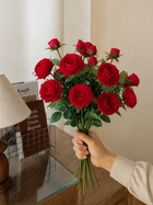 Premium Real Touch Red Rose Faux Floral Arrangement